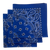 Royal Blue Paisley Bandanas - Made In The USA (3 Pk) 22