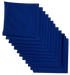Made in the USA Solid Blue Bandanas 12 Pk, 22" x 22" Cotton