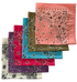 Paisley Bandanas USA Made 22" x 22" - 6 Pack Assorted As Shown