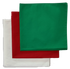 USA Made Solid Color Bandanas 3 Pk Cotton White Red Green 22"