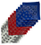 USA Made Paisley Bandanas 12 Pack White, Red, Royal Blue 22