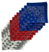 USA Made Paisley Bandanas 12 Pack White, Red, Royal Blue 22"