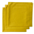 Made in the USA Solid Yellow Bandanas 3 Pk, 22