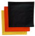 USA Made Solid Color Bandanas 3Pk Cotton Yellow Orange Black 22"