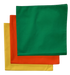 USA Made Solid Color Bandanas 3Pk Cotton Yellow Orange Green 22"
