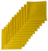 Made in the USA Solid Yellow Bandanas 12 Pk, 22" x 22" Cotton